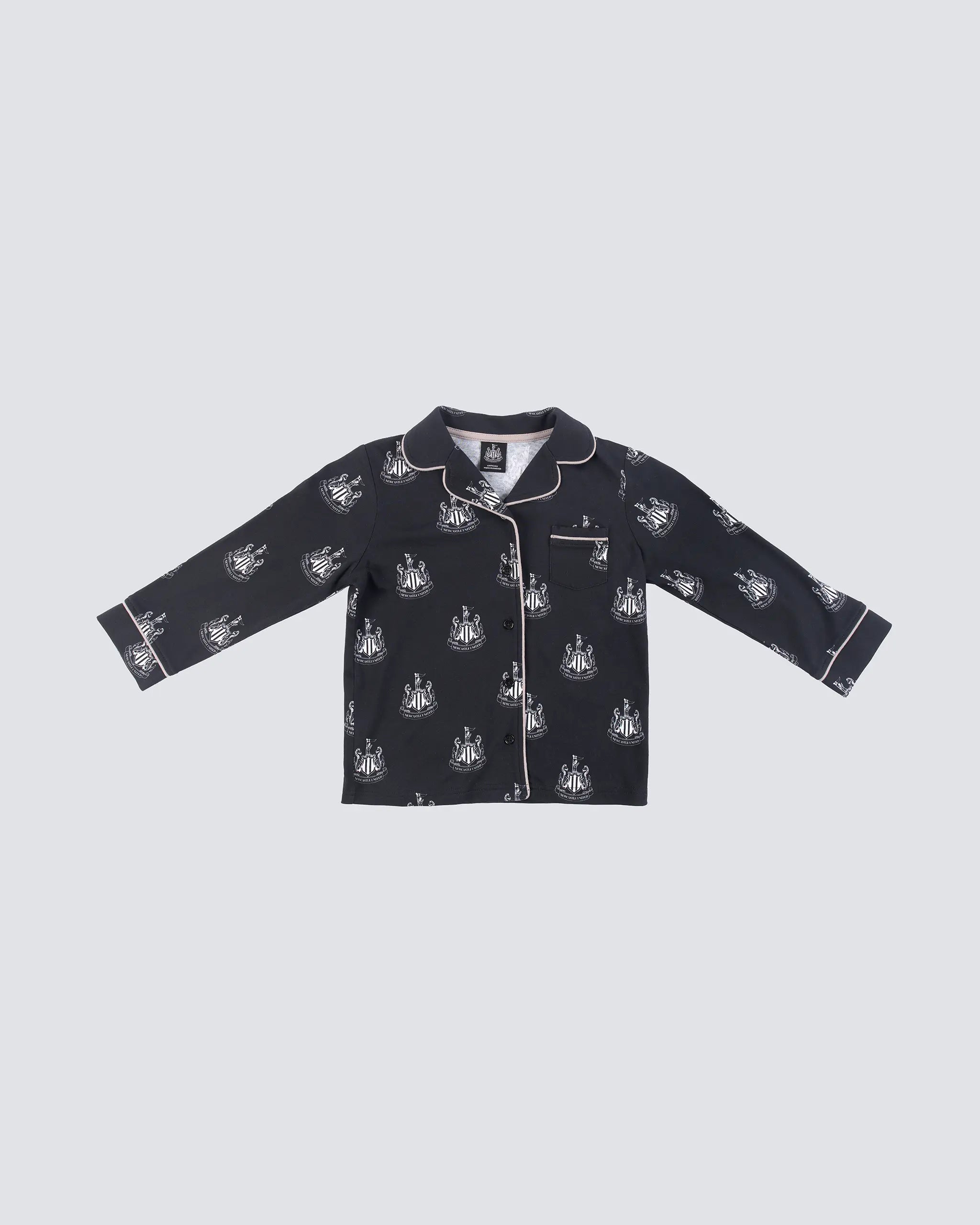Newcastle United Kid's Black Crest Pyjama Set