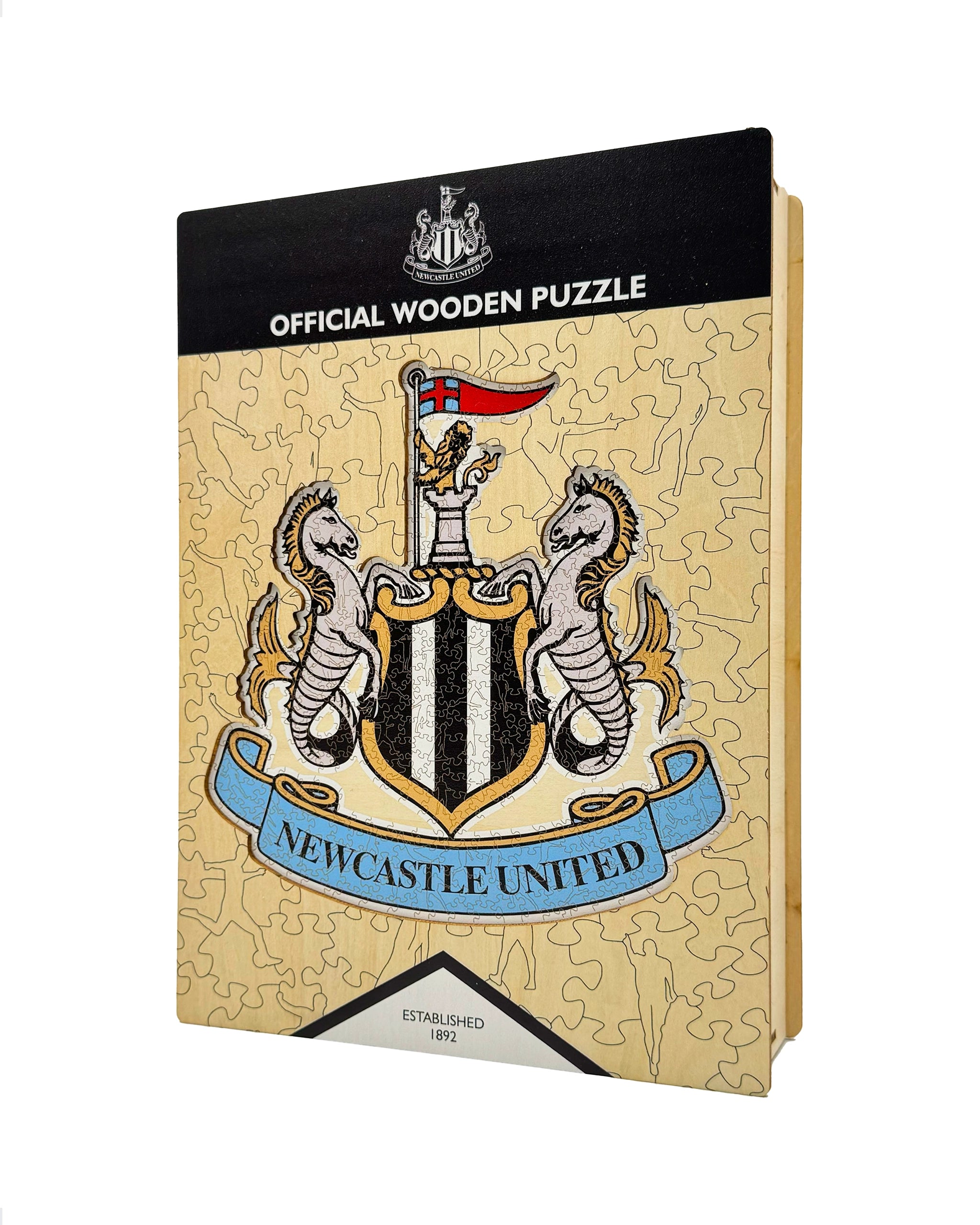 Newcastle United Club Crest Premium Wooden Jigsaw Puzzle
