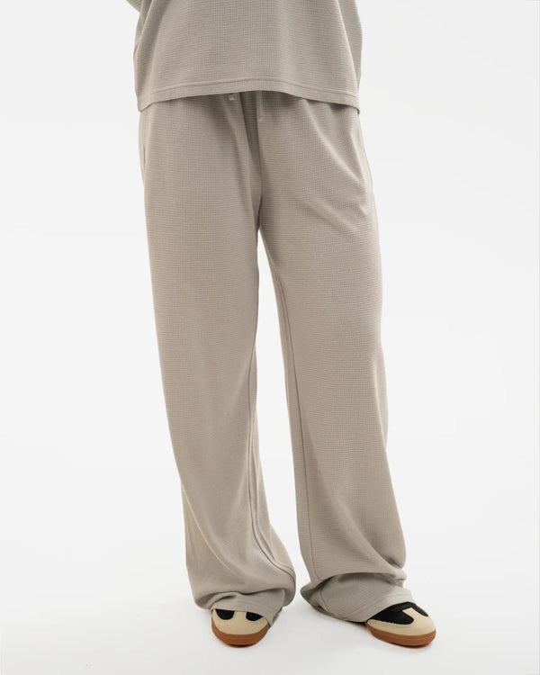 Newcastle United Women's Grey Waffle Long Pyjama Set