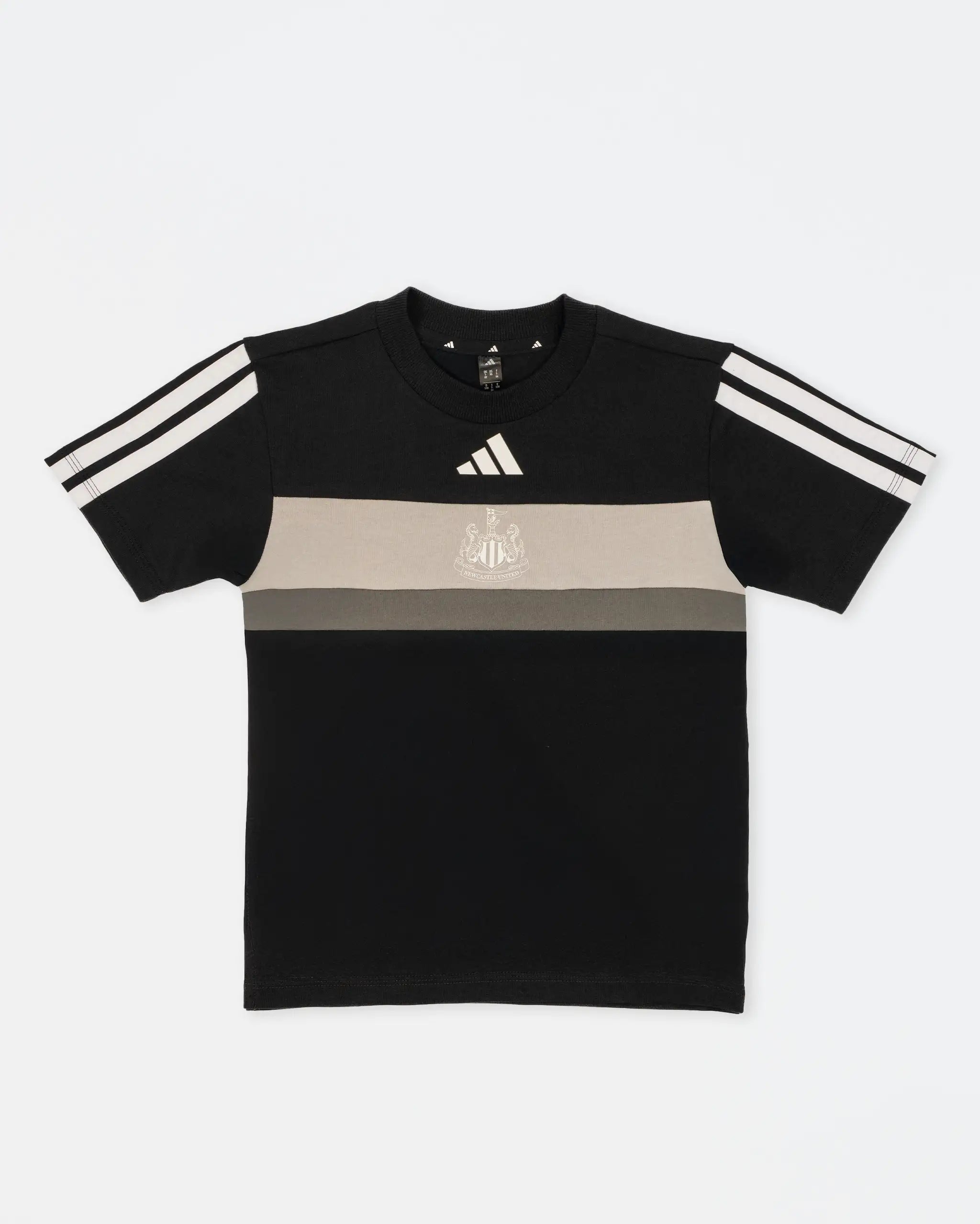 Newcastle United adidas Kids' Black Panel Tee