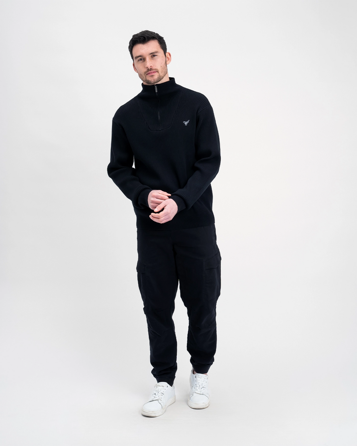 Newcastle United Chunky Knit 1/4 Zip Top