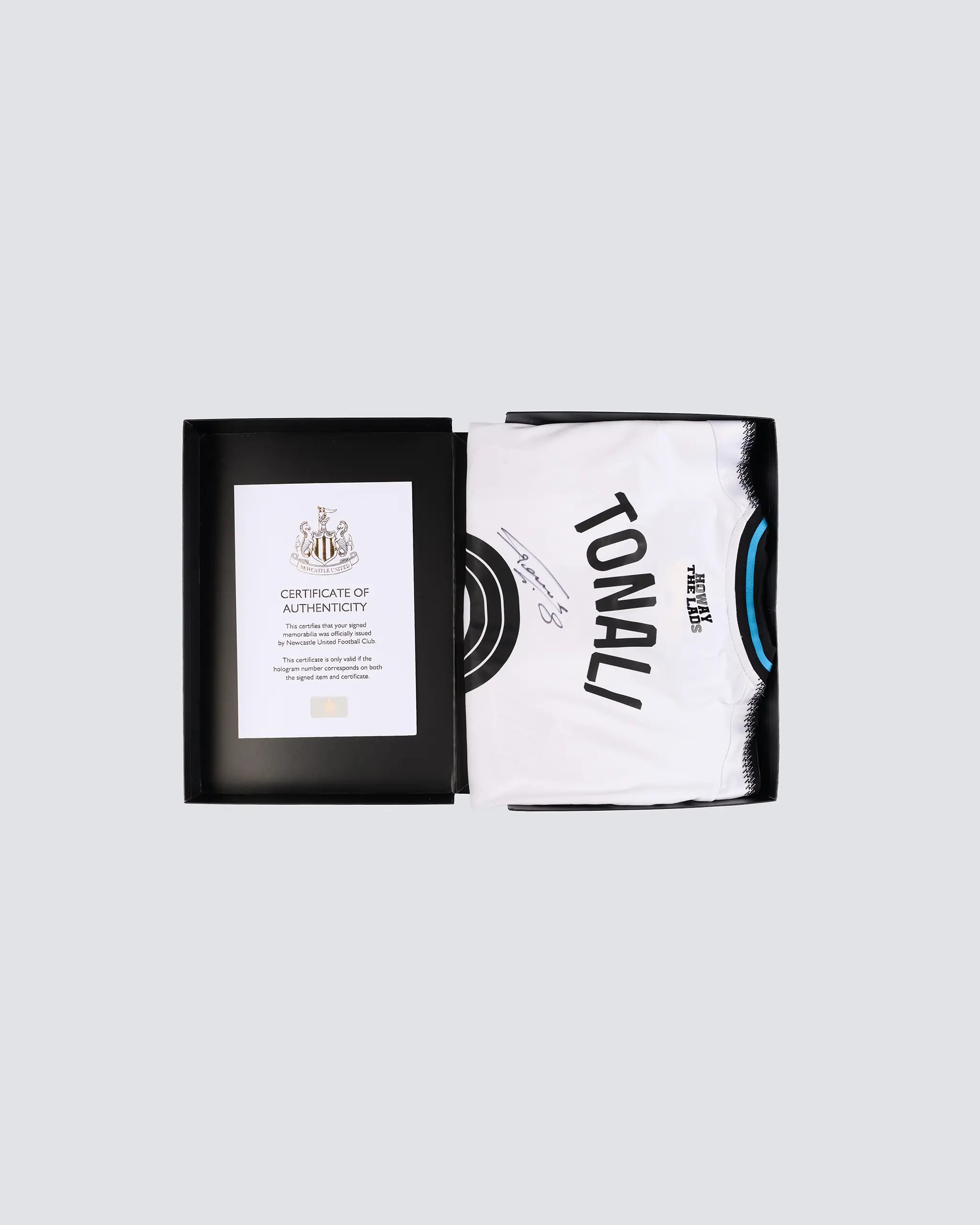 Newcastle United TONALI 25/26 Boxed Signed Home Shirt