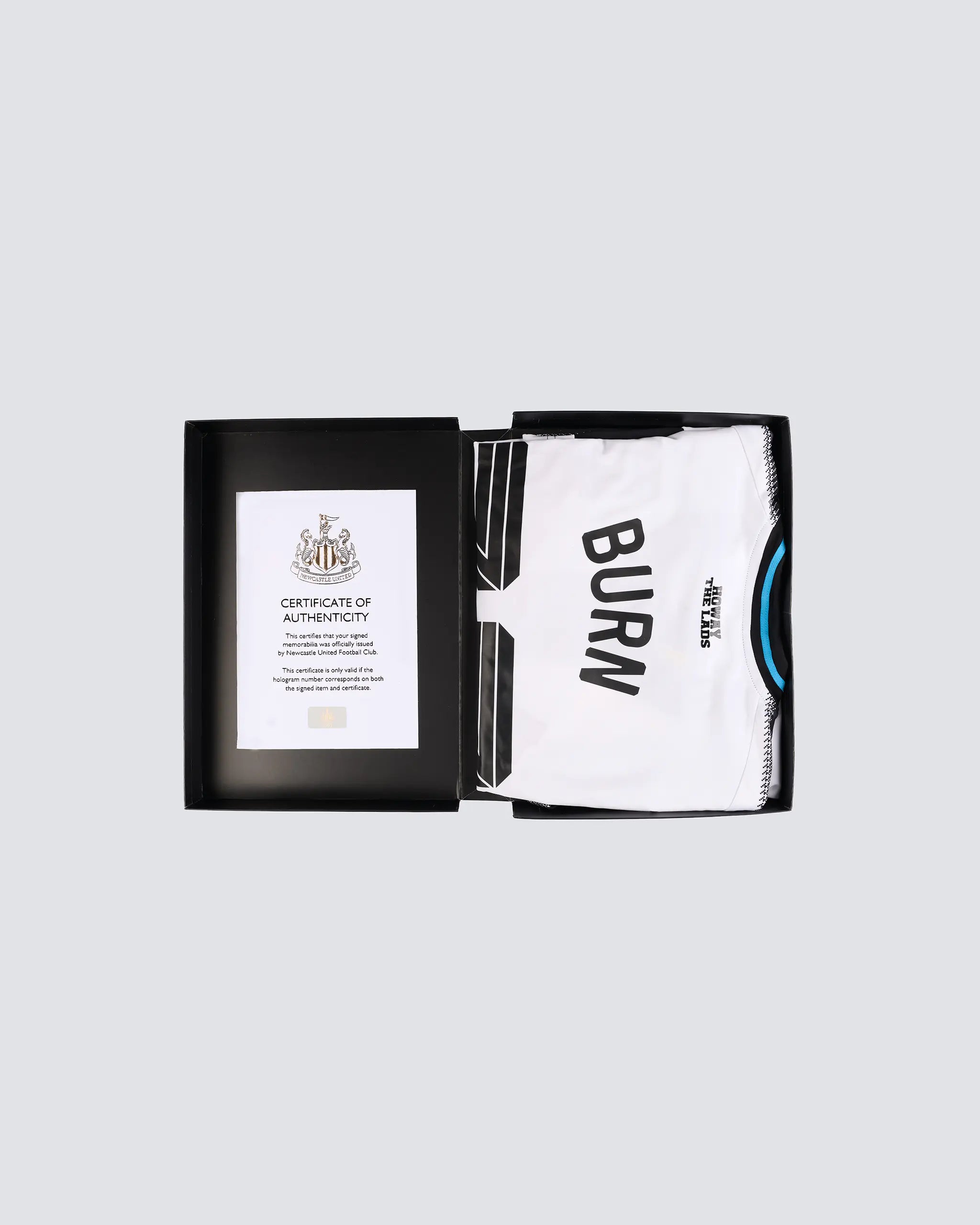Newcastle United BURN 25/26 Boxed Signed Home Shirt