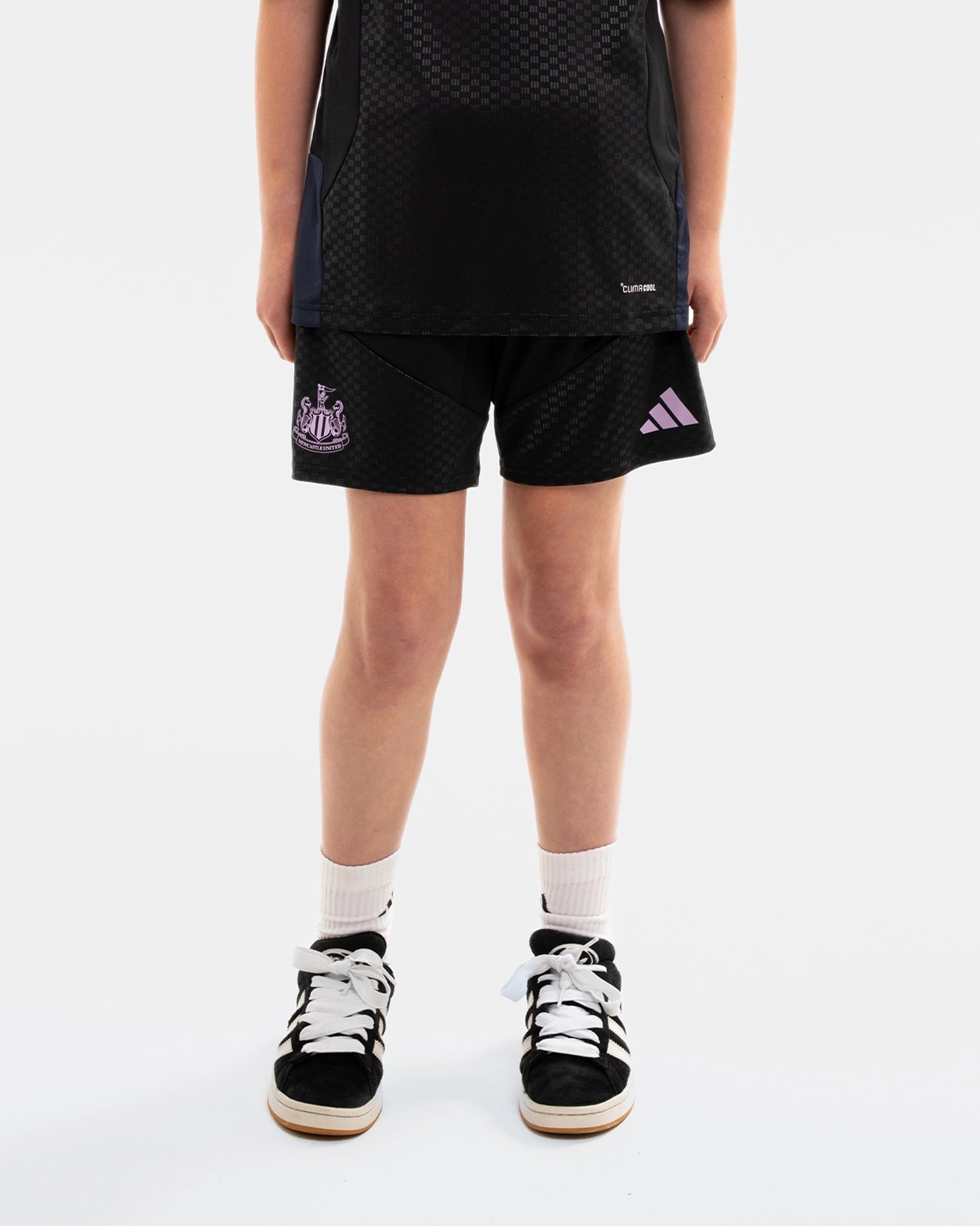 Newcastle United adidas Kids' 26/27 Players Range Black Shorts