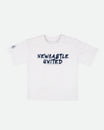Newcastle United Boy's White Graffiti Print T-Shirt