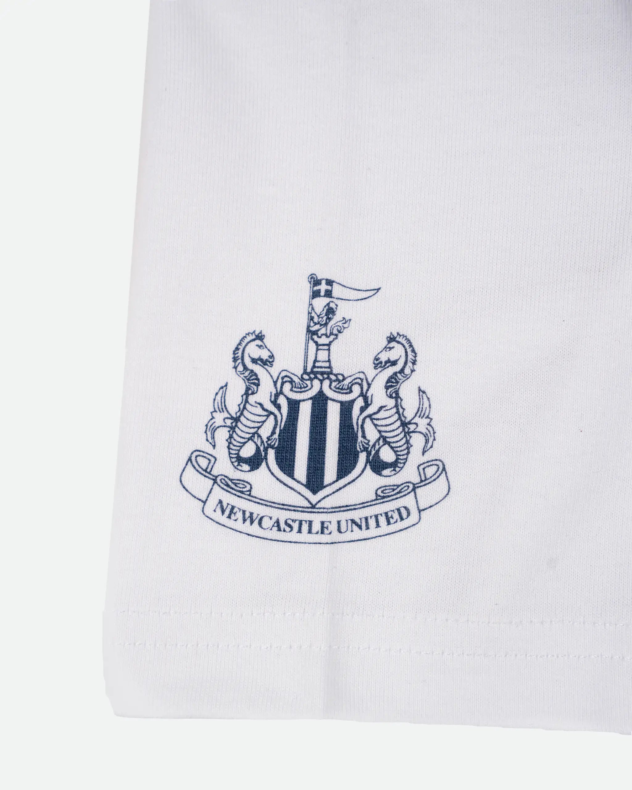 Newcastle United Boy's White Graffiti Print T-Shirt