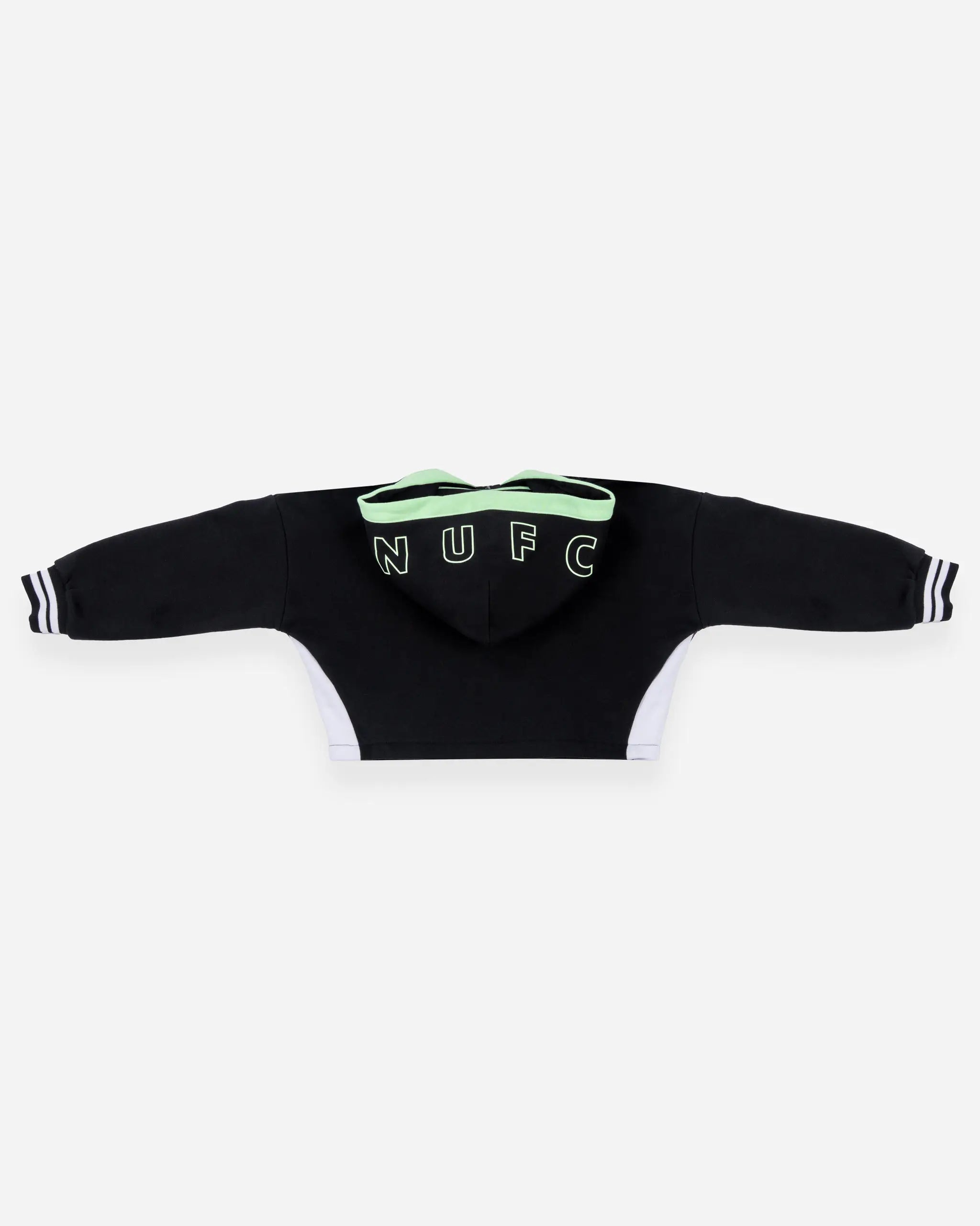 Newcastle United Girl's Black Cropped Hoodie