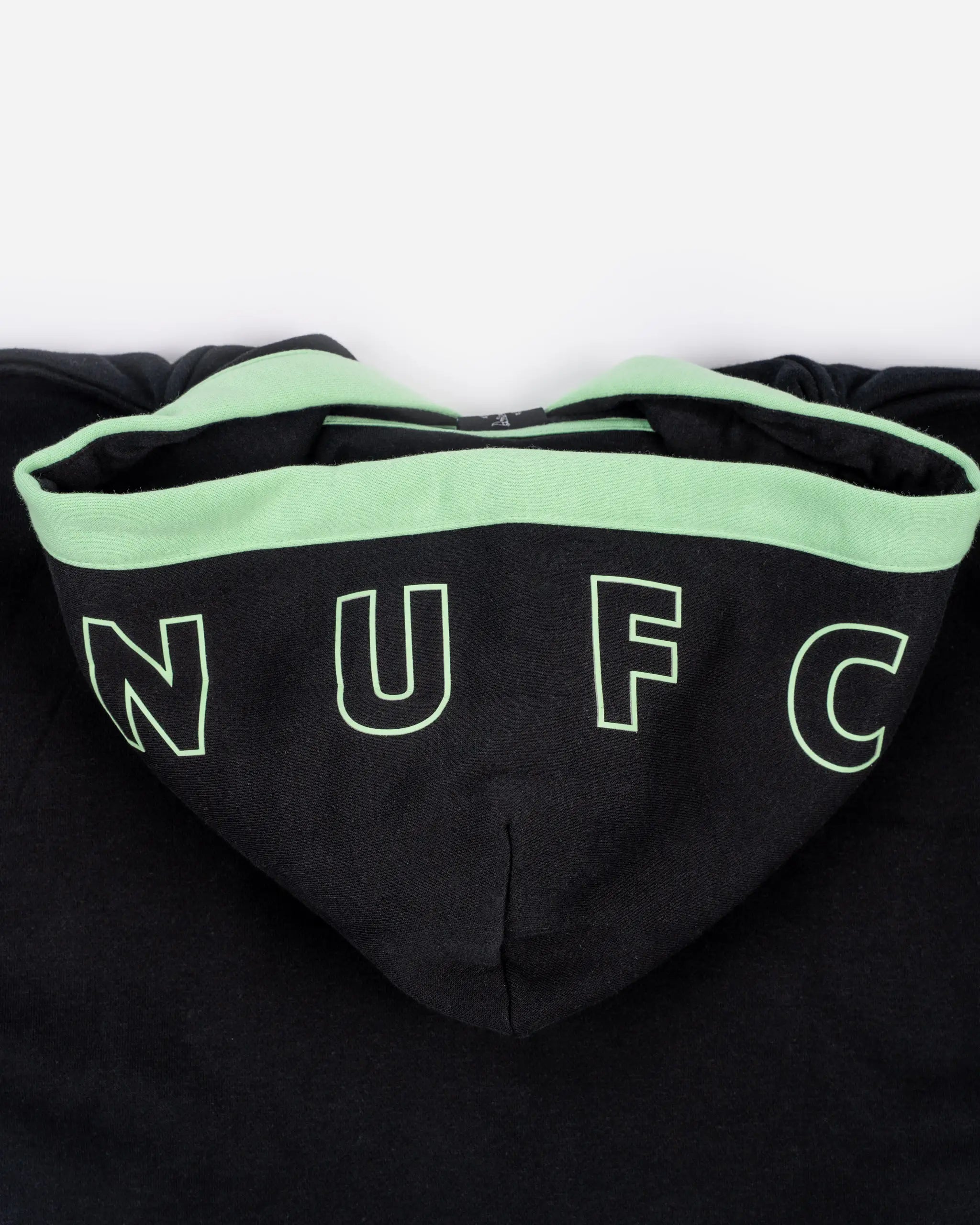 Newcastle United Girl's Black Cropped Hoodie