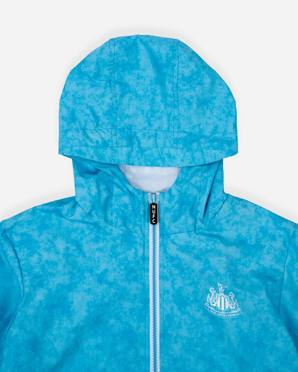 Newcastle United Boy's Blue Washed Zip Up Jacket