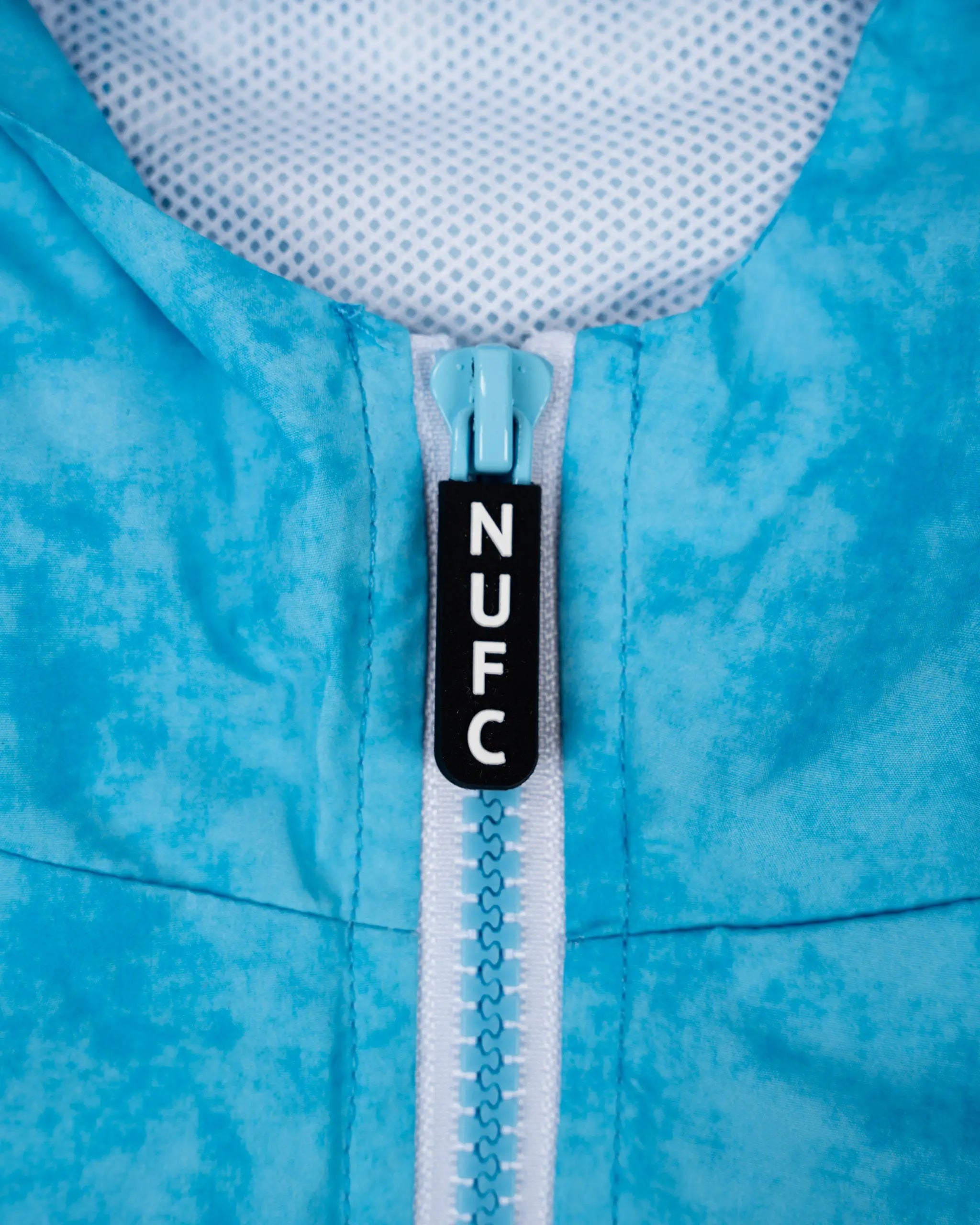 Newcastle United Boy's Blue Acid Wash Zip Up Jacket