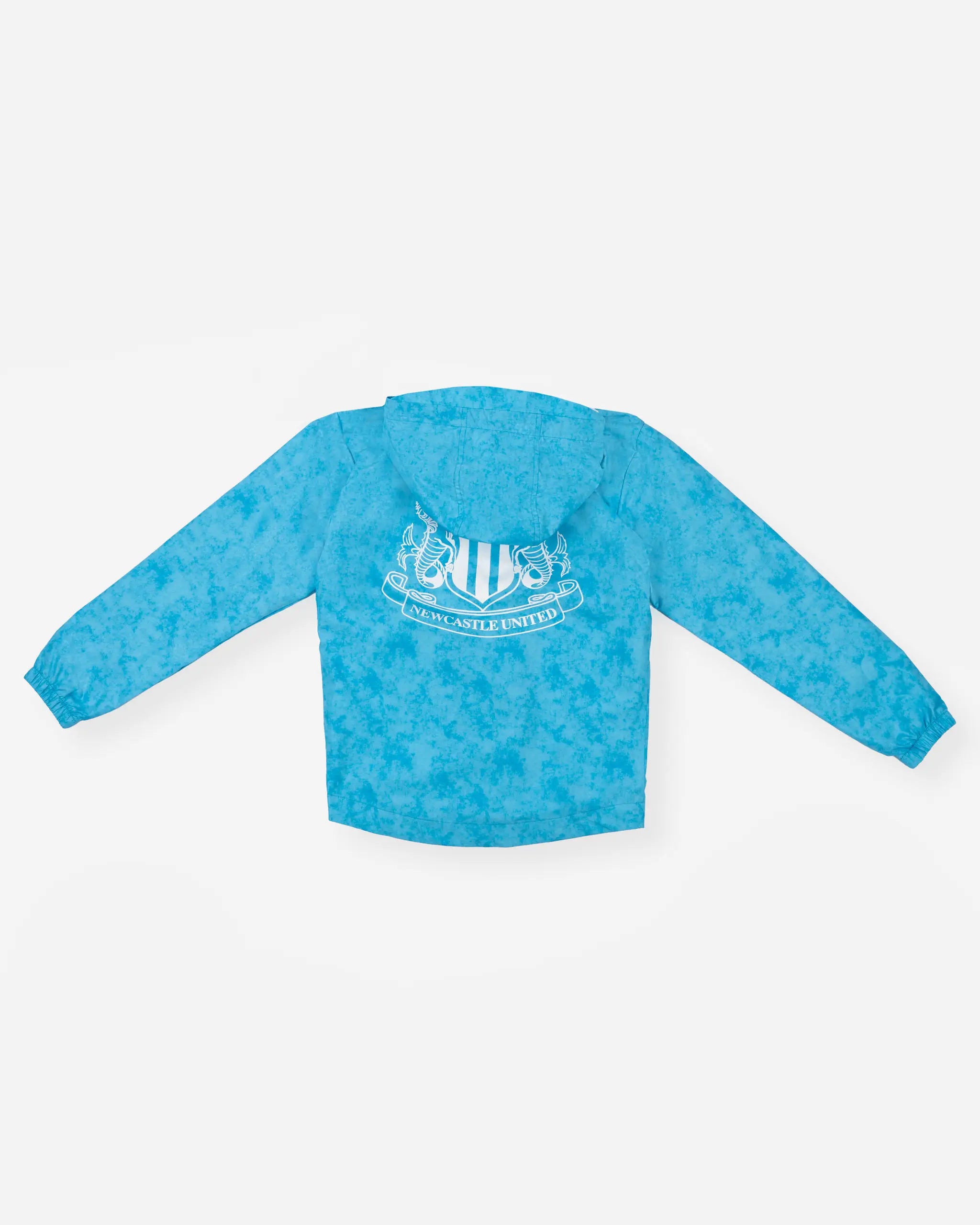 Newcastle United Boy's Blue Acid Wash Zip Up Jacket