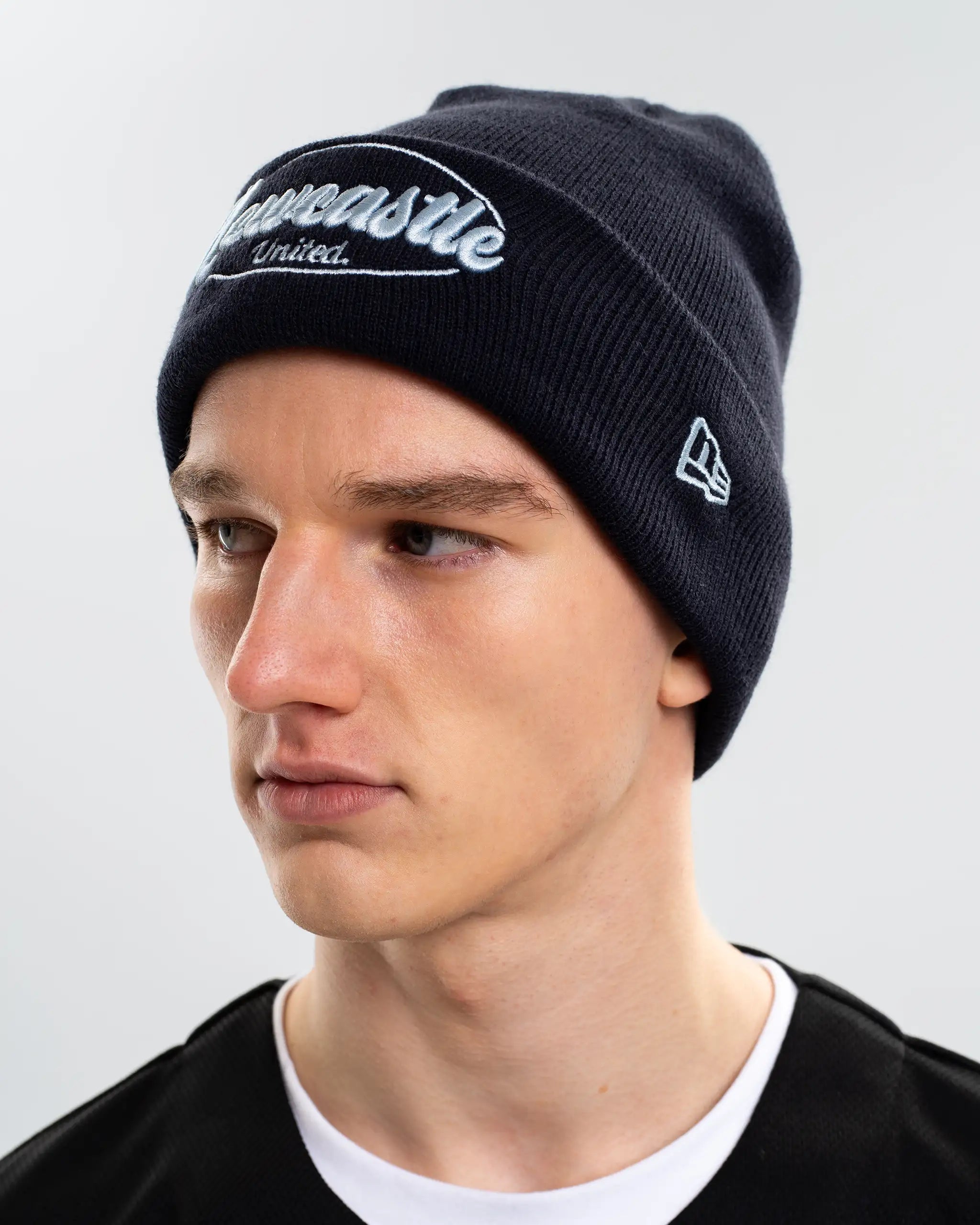 Newcastle United New Era Seasonal Navy Cuff Beanie