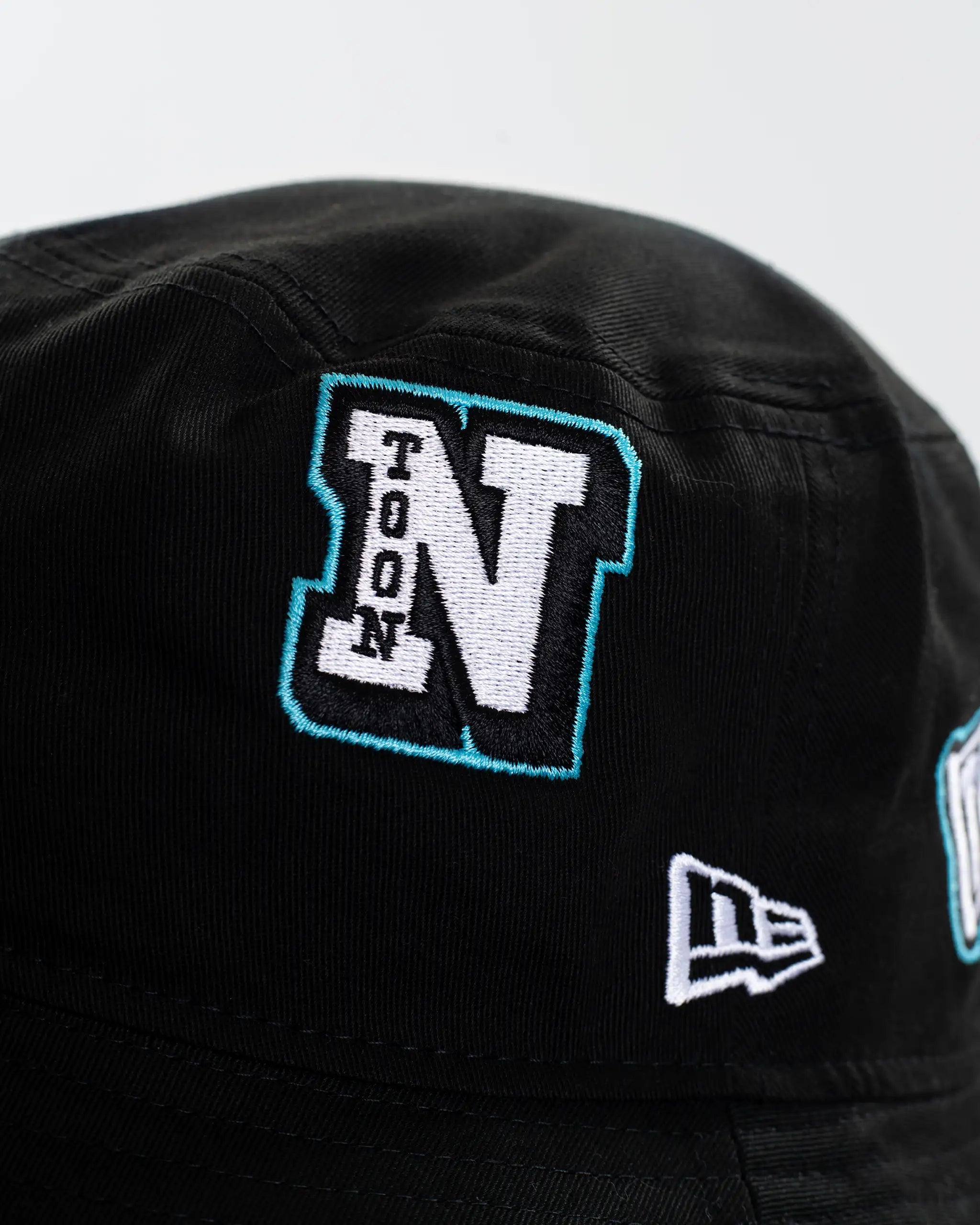 Newcastle United New Era Patch Logo Black Bucket Hat