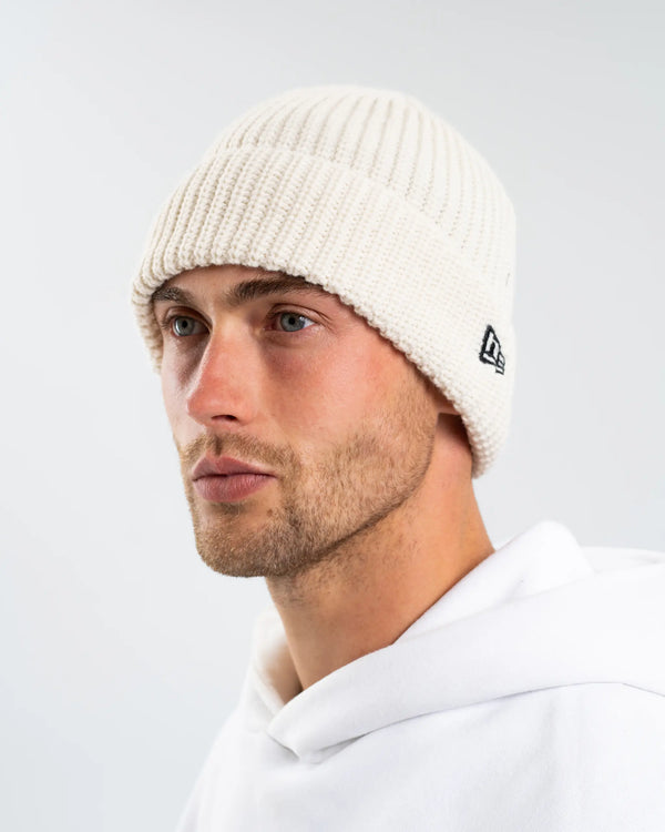 Newcastle United New Era Beige Woven Label Beanie