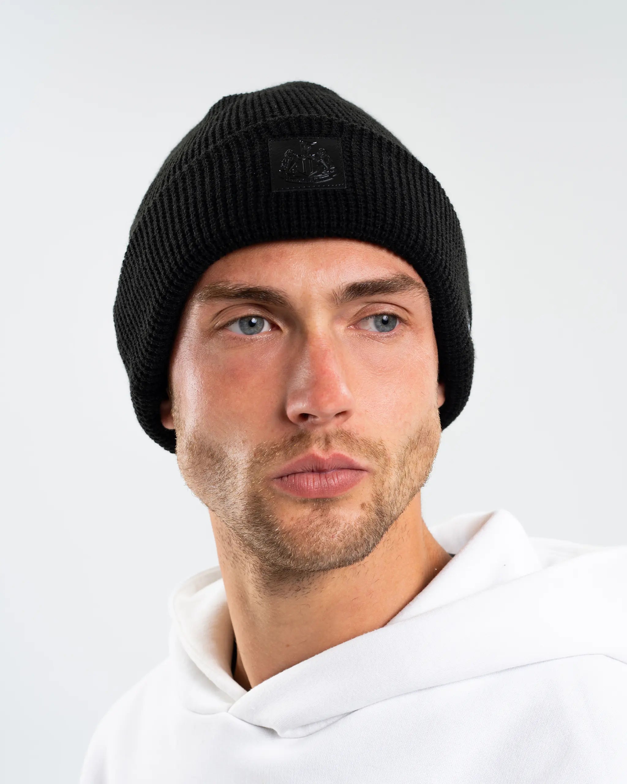 Newcastle United New Era Black Waffle Beanie
