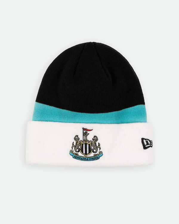 Newcastle United New Era Black & White Team Cuff Beanie