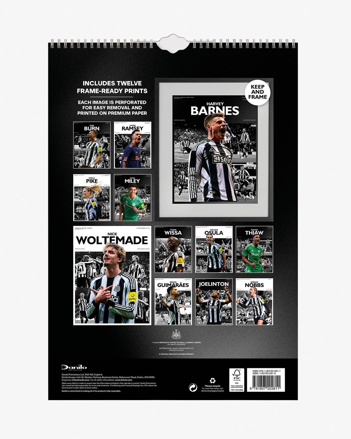 Newcastle United 2027 A3 Deluxe Calendar