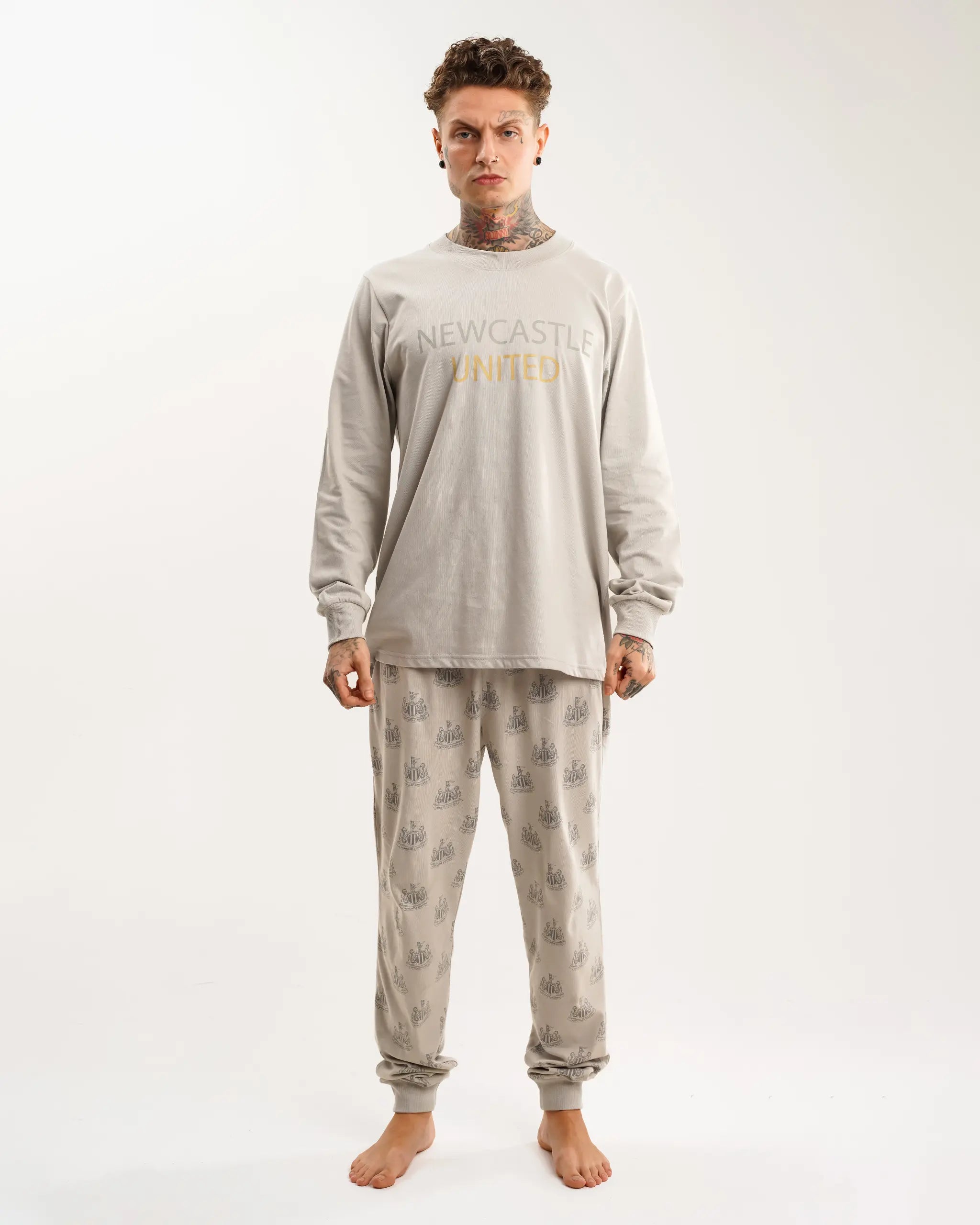 Newcastle United Men's Grey Pyjama Set