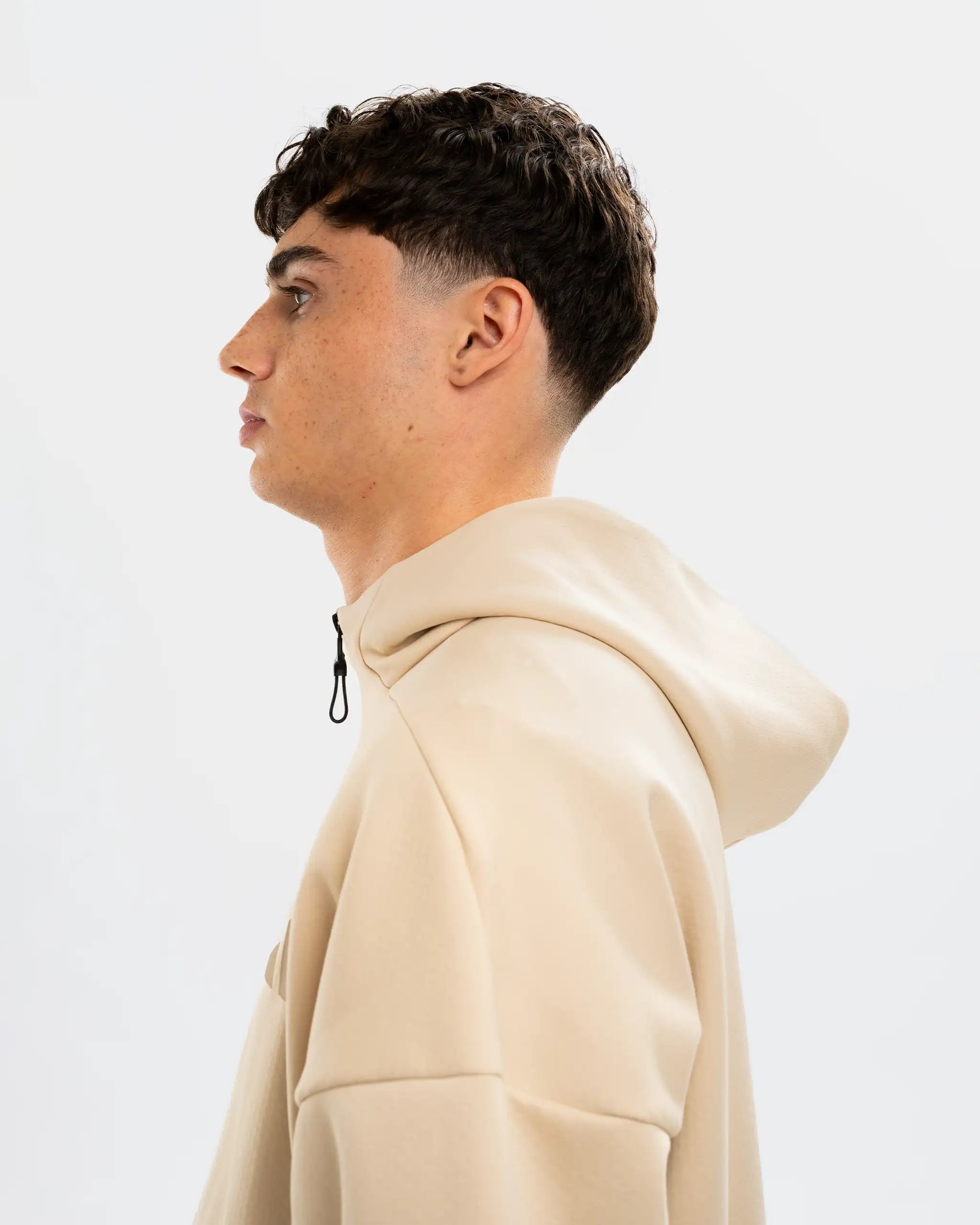 Newcastle United adidas Z.N.E Men's Beige Zip Up Hoodie
