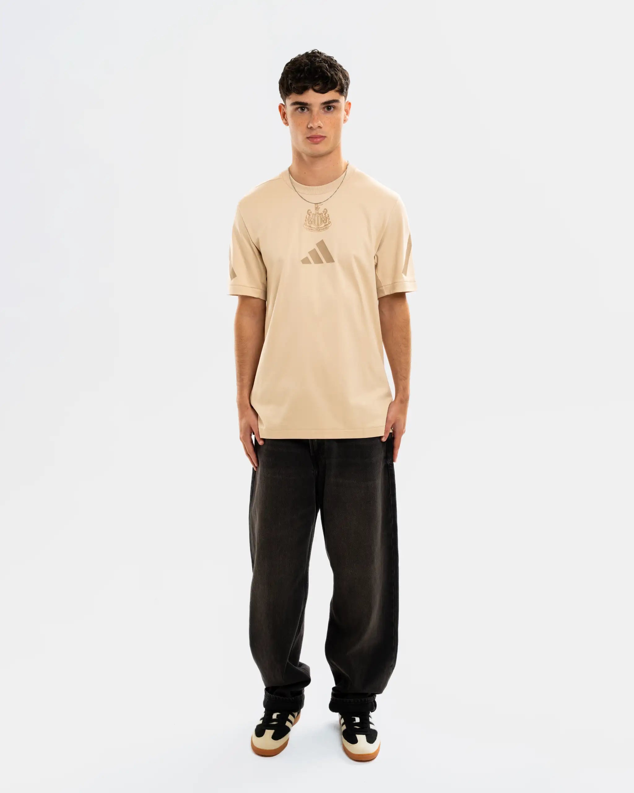 Newcastle United adidas Z.N.E Men's Beige T-Shirt