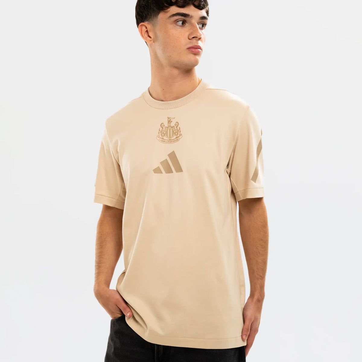 Newcastle United adidas Z.N.E Men's Beige T-Shirt