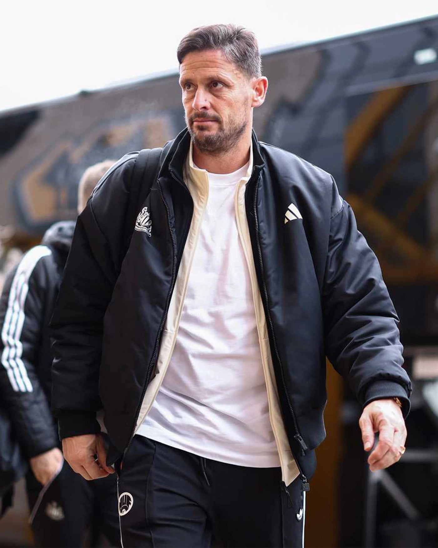 Newcastle United adidas Men's Black Bomber Jacket