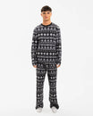 Newcastle United Adult's Black & White Christmas Pyjama Set
