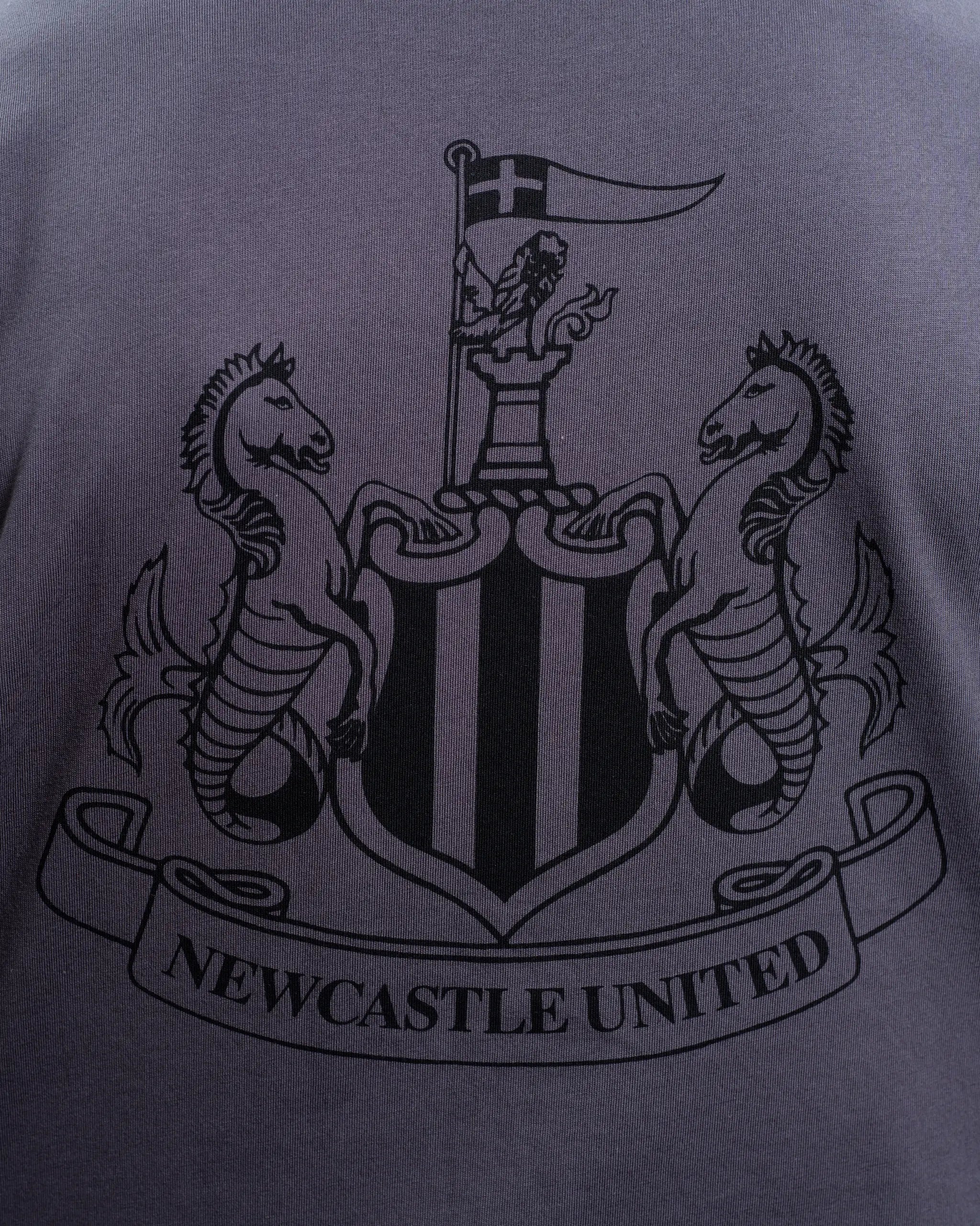 Newcastle United Men's Grey Check Short Pyjama Set