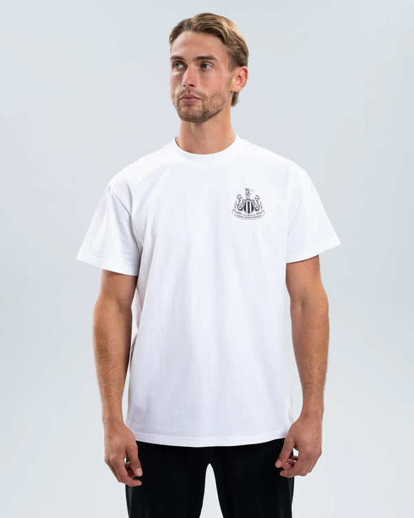 Newcastle United Men's Black and White Cuffed Pyjama Set