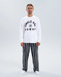Newcastle United Adults Jingle Aal Howay Striped Pyjama Set
