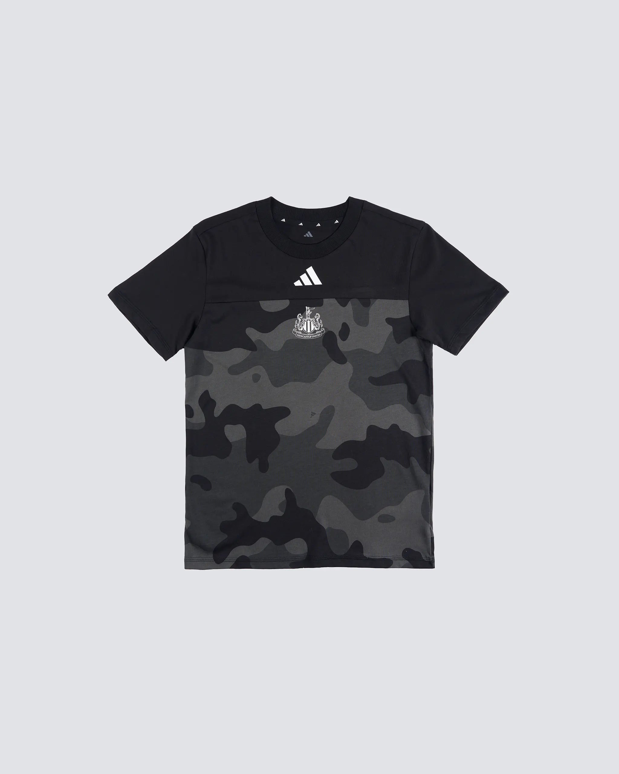 Newcastle United adidas Kid's Black Camo T-Shirt