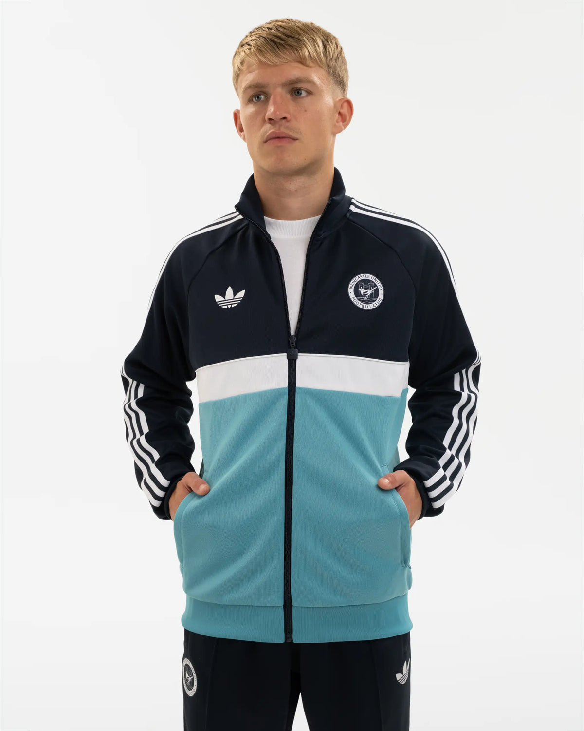 Newcastle United adidas Originals Navy Zip Up Track Top