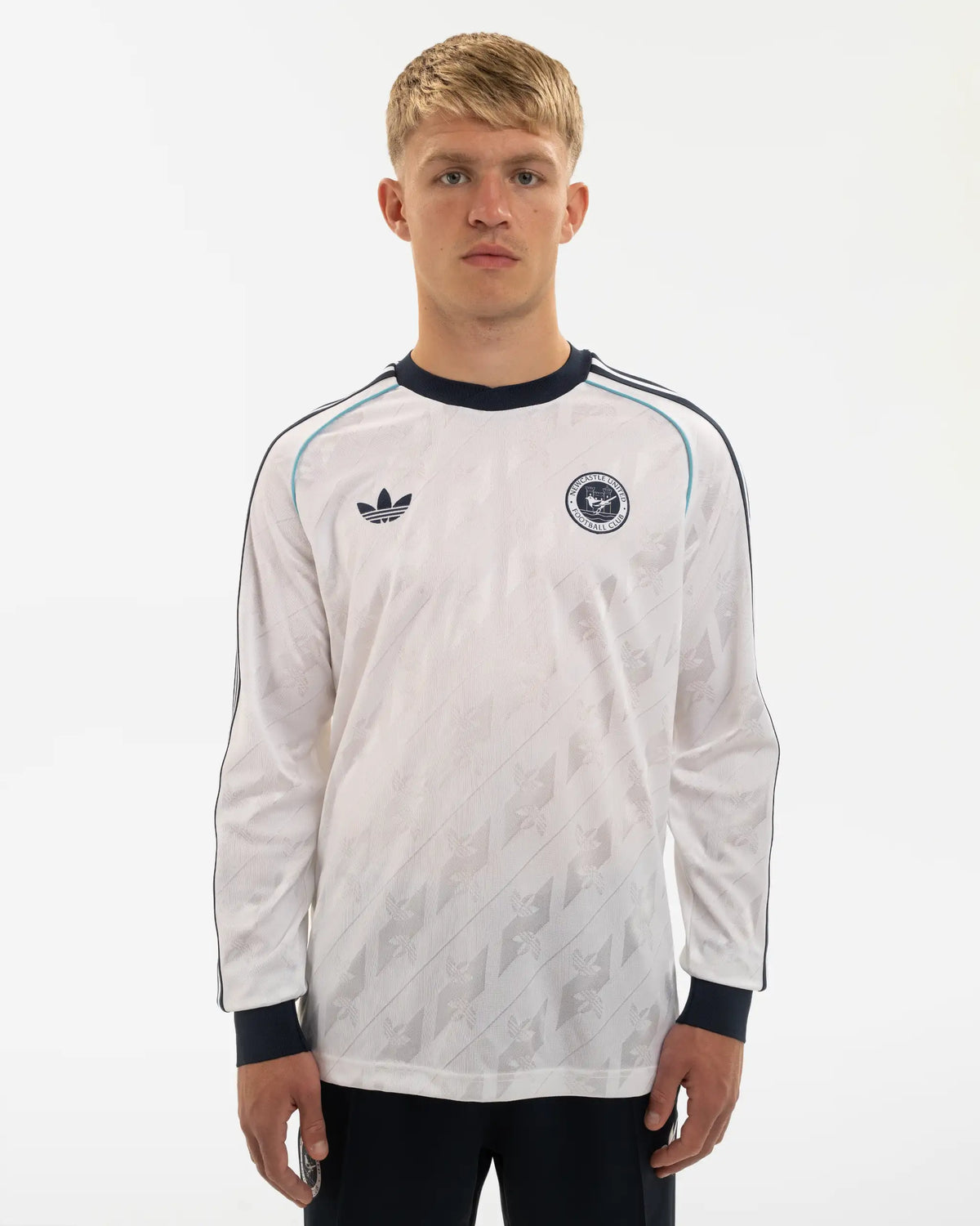 Newcastle United adidas Originals White Long Sleeve Jersey