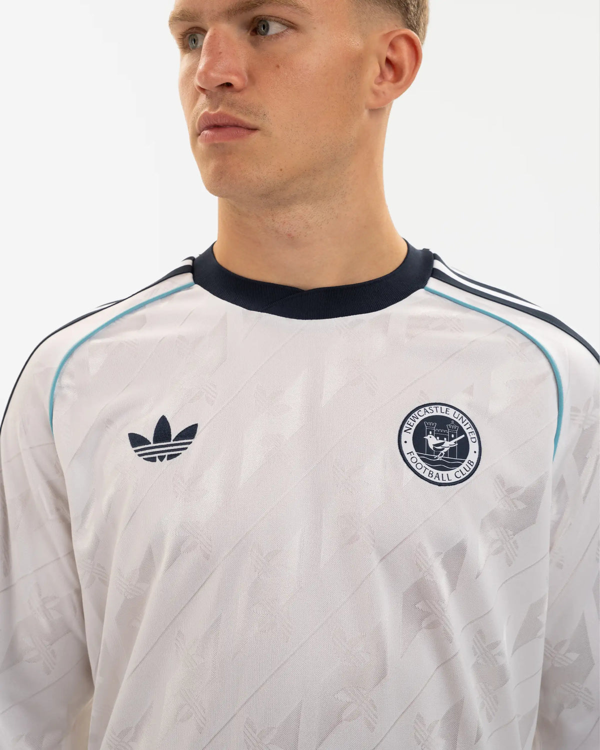 Newcastle United adidas Originals White Long Sleeve Jersey