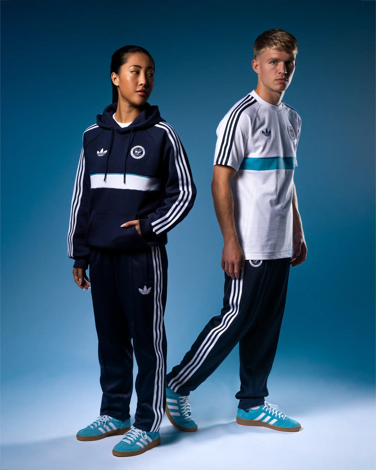 Newcastle United adidas Blue Handball Spezial Trainers