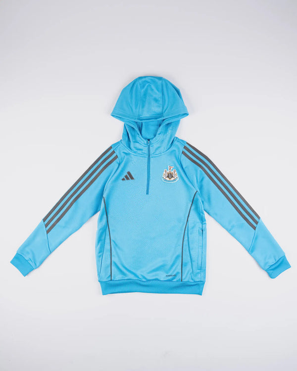 Newcastle United adidas 25/26 Players Range Kids' Blue Hoodie