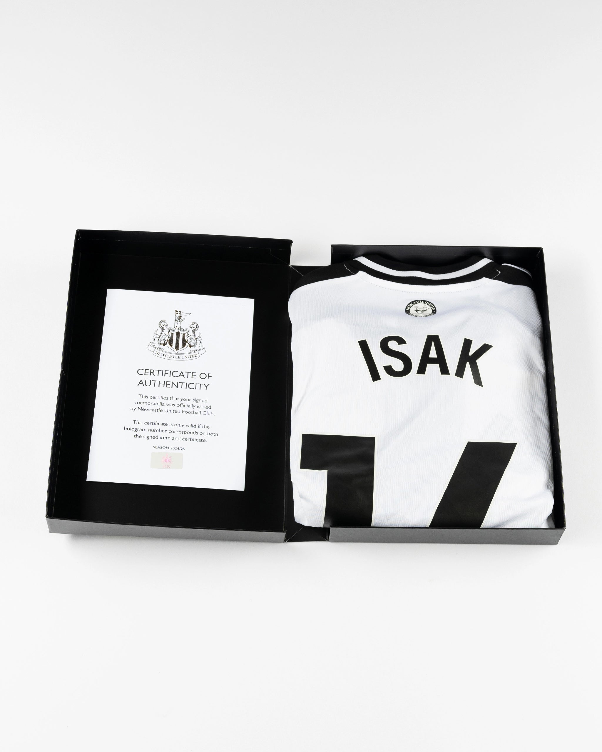 Newcastle United ISAK 24/25 Boxed Home Signed Shirt