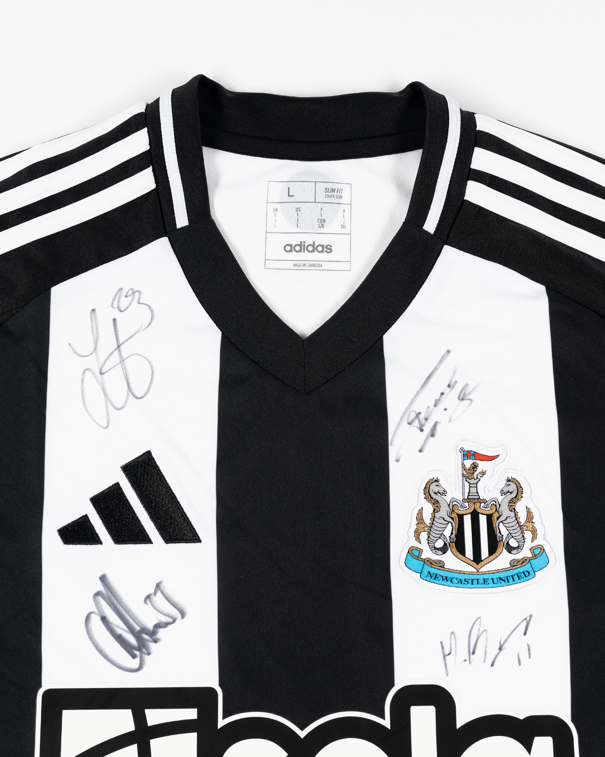 Newcastle United 24/25 Boxed Home Signed Shirt - Full Squad