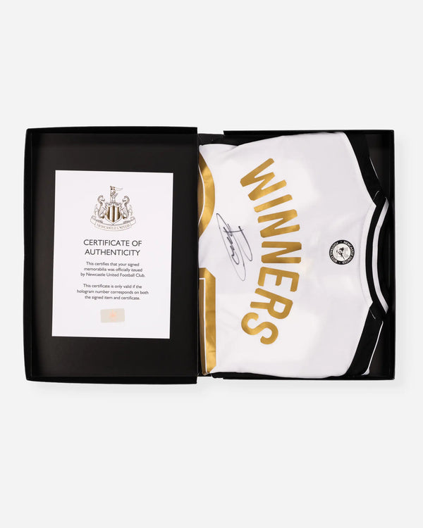 Newcastle United BRUNO G. 24/25 Boxed Signed Carabao Cup Winners Shirt