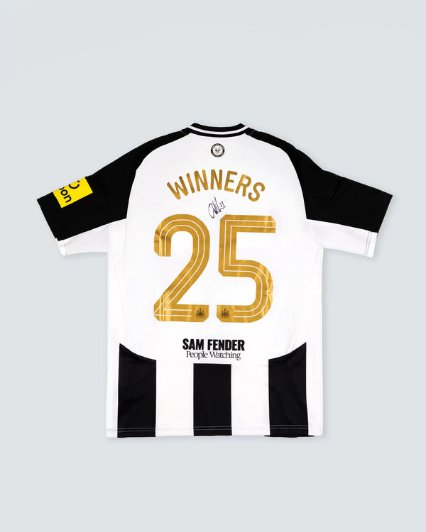 Newcastle United BURN 24/25 Boxed Signed Carabao Cup Winners Shirt