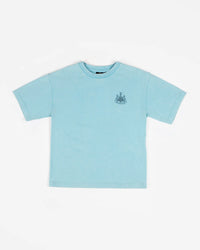 Newcastle United Boy's Blue Acid Wash T-Shirt