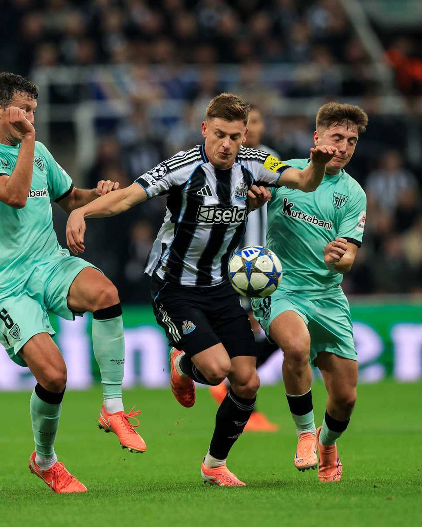 Newcastle United BARNES 25/26 Match Worn Shirt - Bilbao (H)