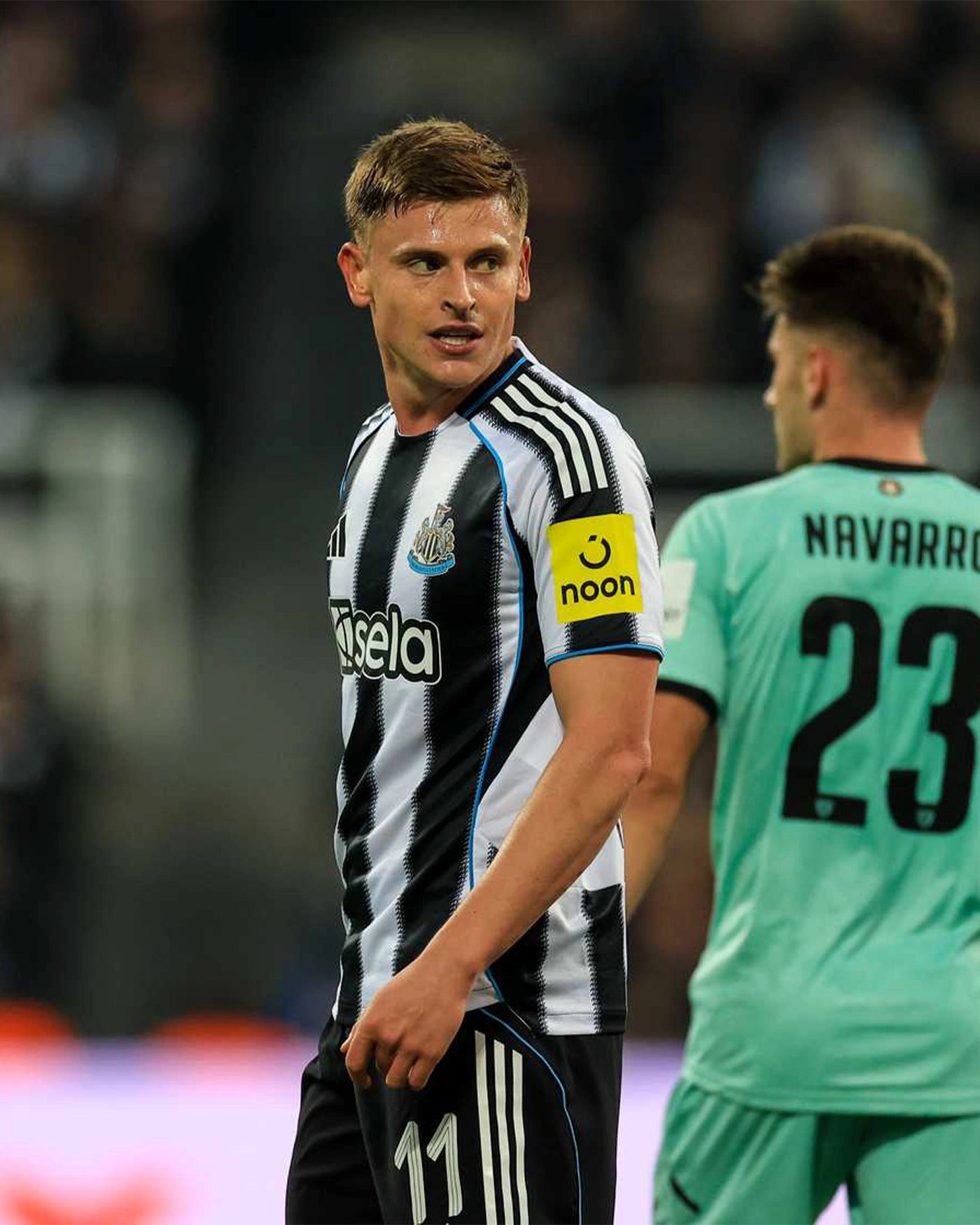 Newcastle United BARNES 25/26 Match Worn Shirt - Bilbao (H)