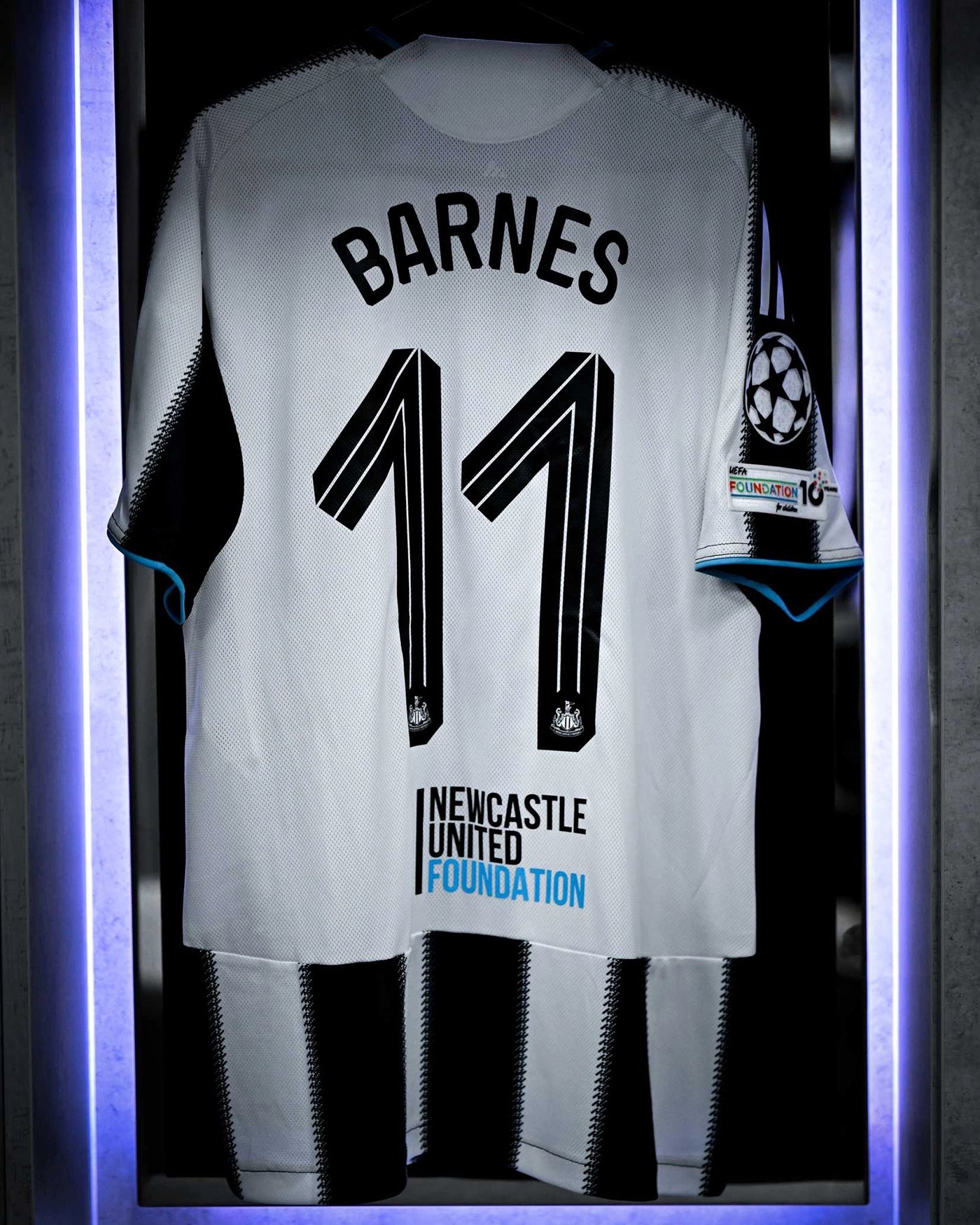 Newcastle United BARNES 25/26 Match Worn Shirt - Bilbao (H)
