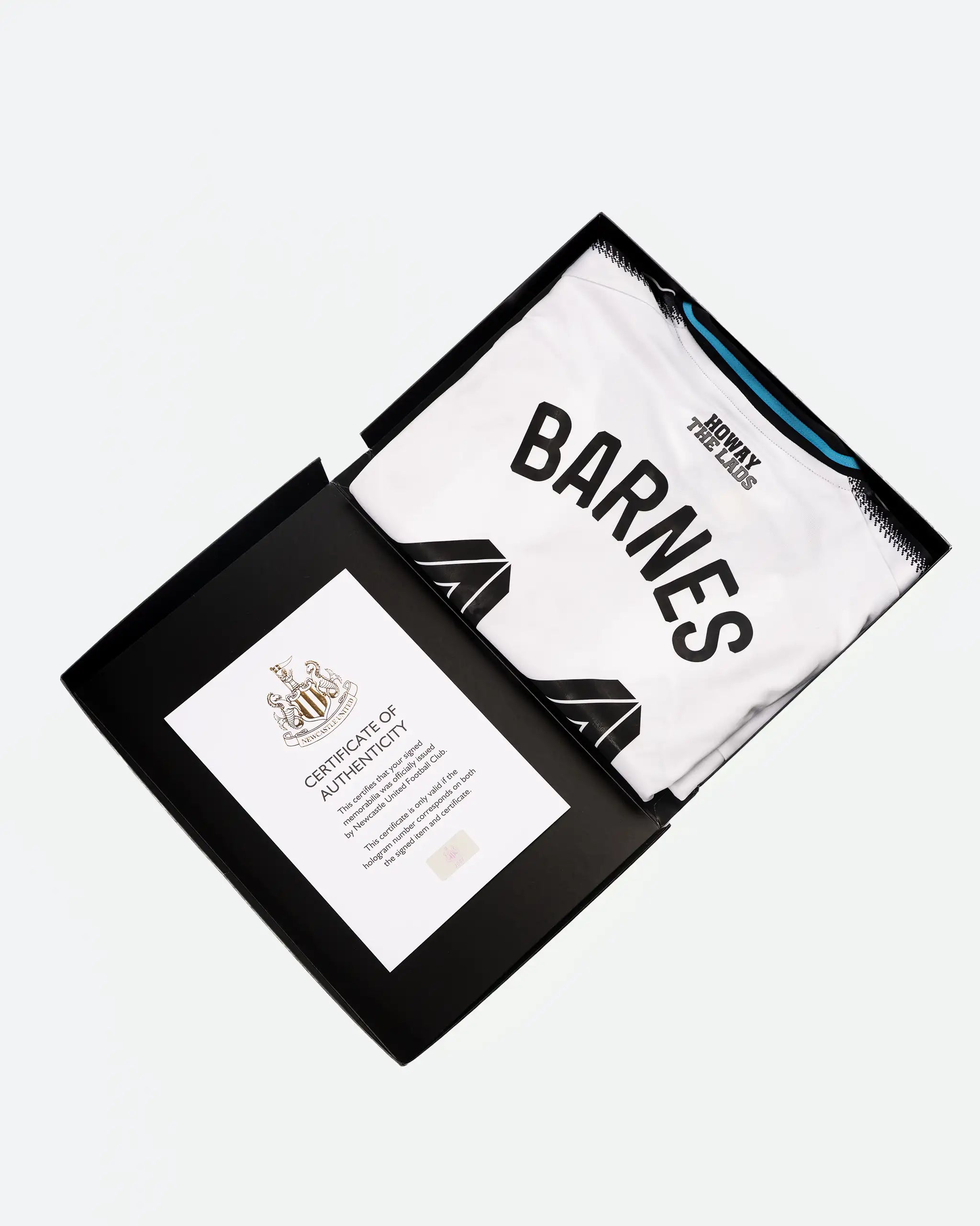 Newcastle United BARNES 25/26 Boxed Home Signed Shirt