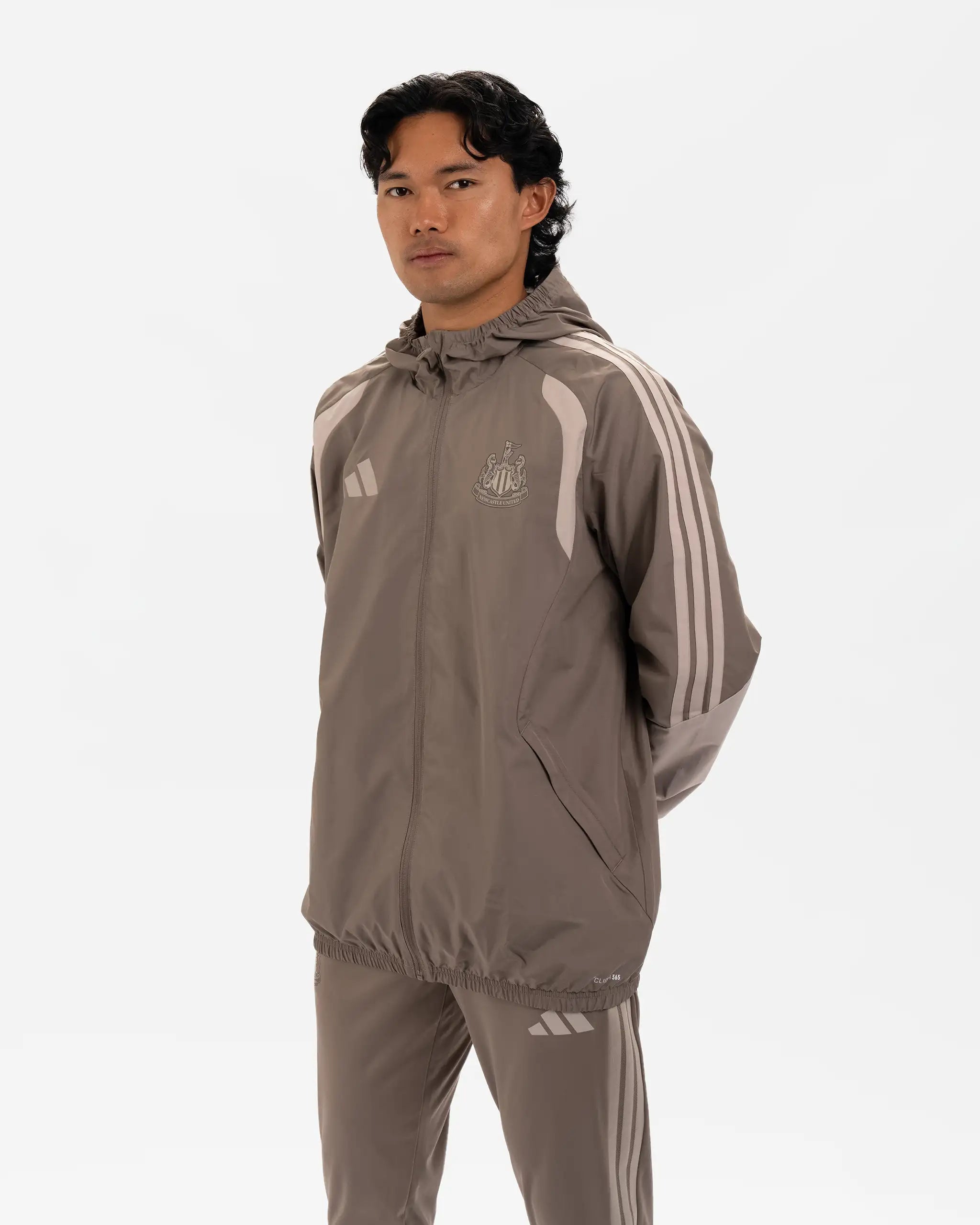 Newcastle United adidas 26/27 Coach's Range Beige All Weather Jacket
