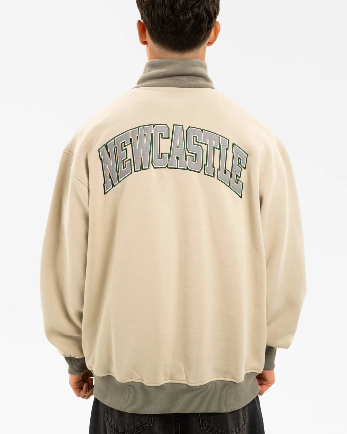 Newcastle United Men's Sand 1/4 Zip Sweatshirt