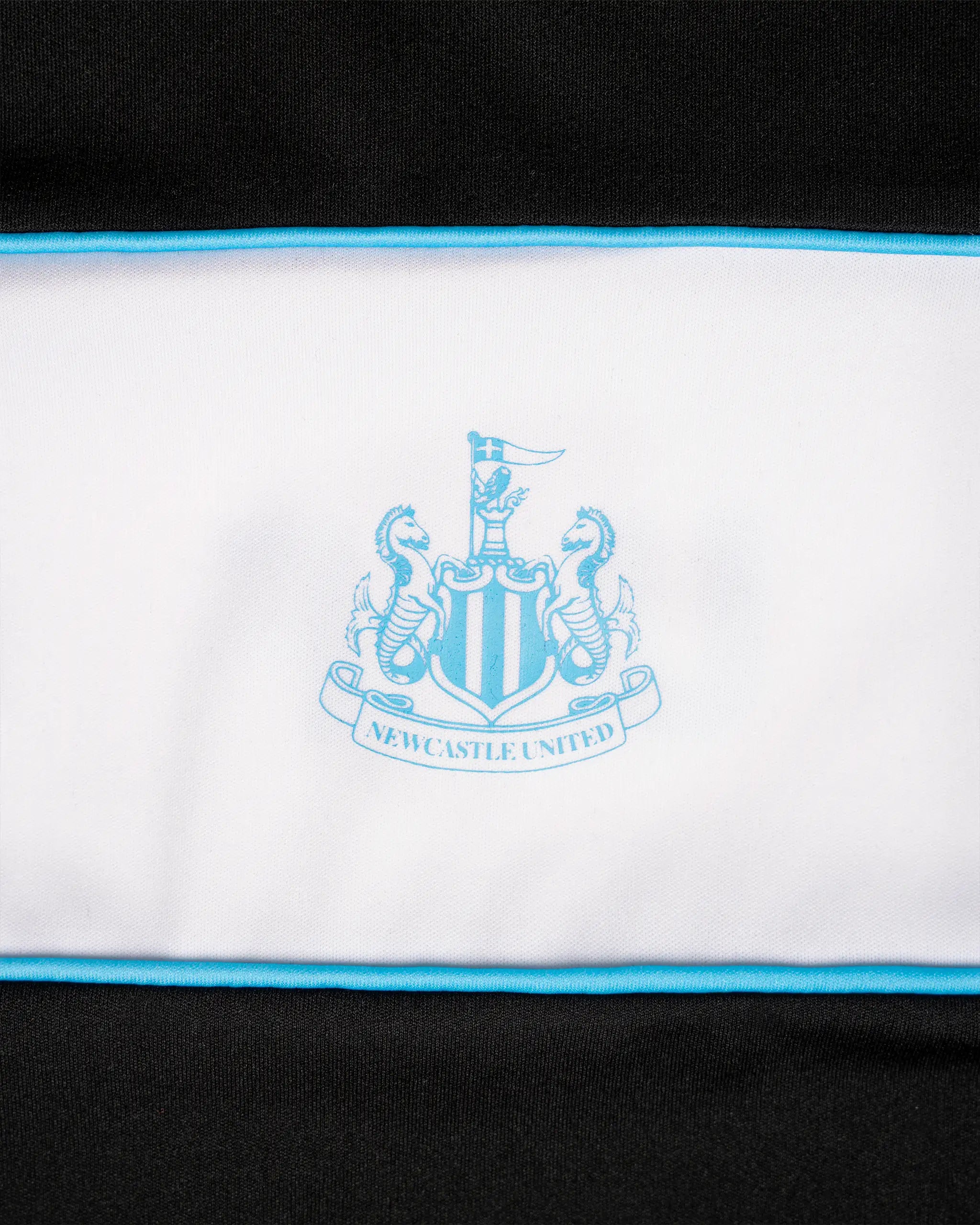 Newcastle United Boy's Black T-Shirt with Blue Crest