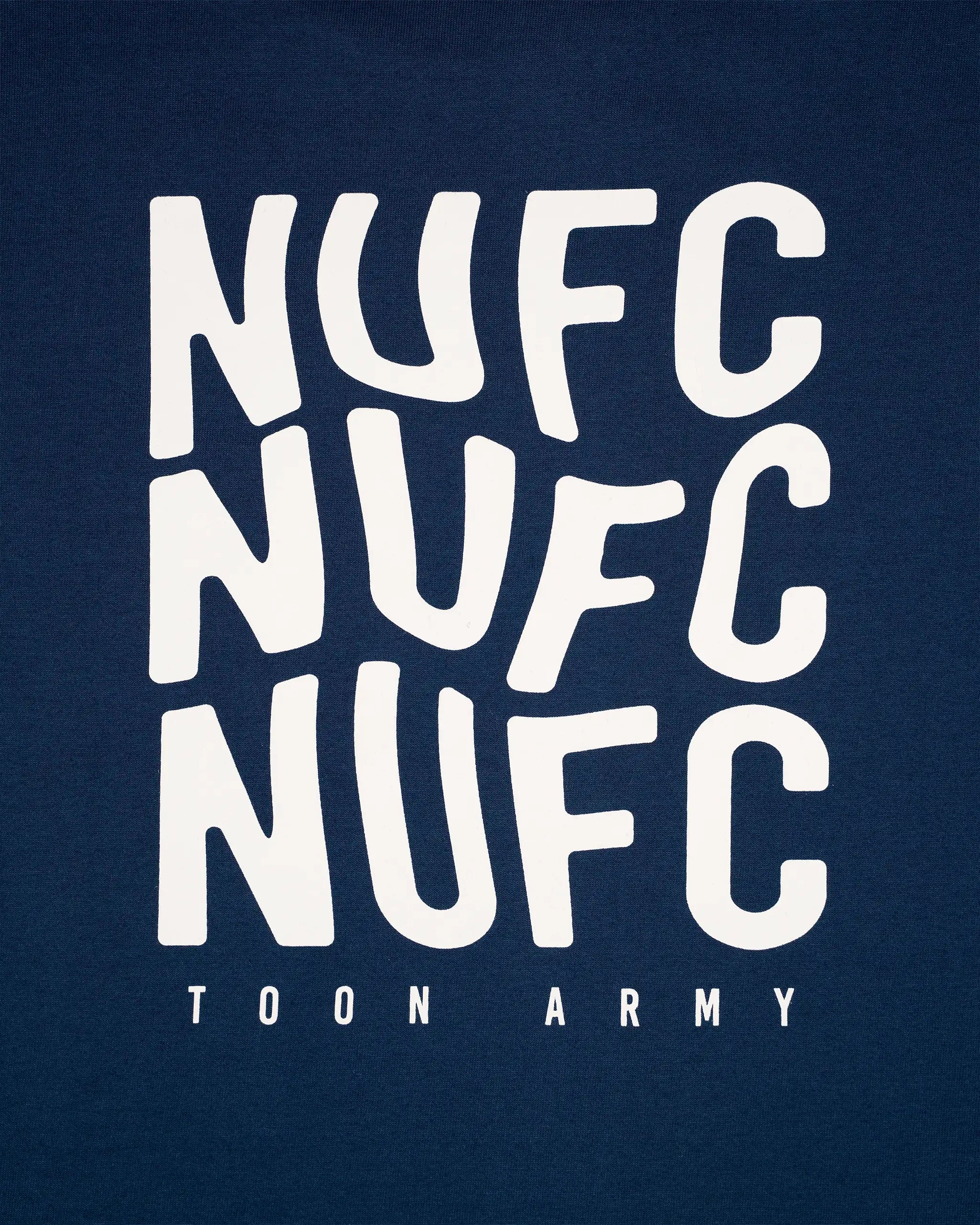 Newcastle United Boy's Navy NUFC Print T-Shirt