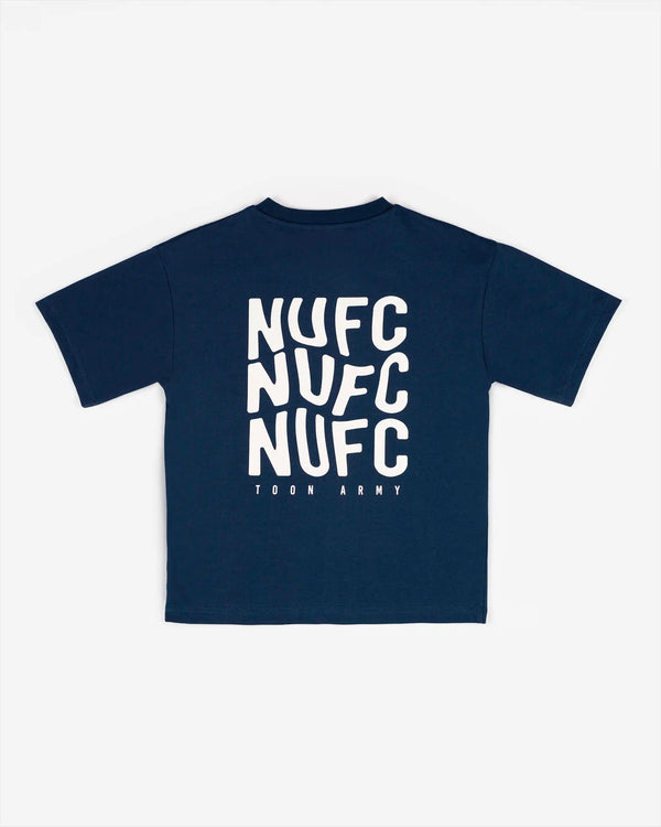 Newcastle United Boy's Navy NUFC Print T-Shirt